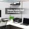 Mind Reader Hanging Cubicle Shelf, Metal Storage Organizer for Office or Home, 20.25"L x 7"W, Black